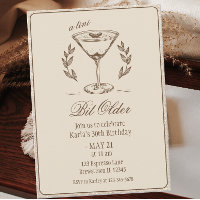 Espresso Tini Bit Older Elegant 30th Birthday