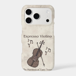 Espresso Violino-Violin created with coffee beans-
