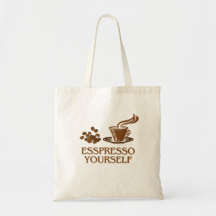 Espresso Yourself Coffee-Cup Design Tote Bag