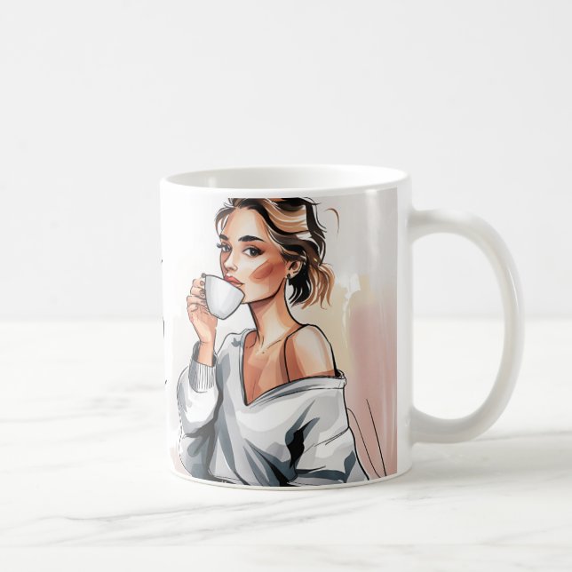 Espresso Yourself Funny Coffee Mug (Right)