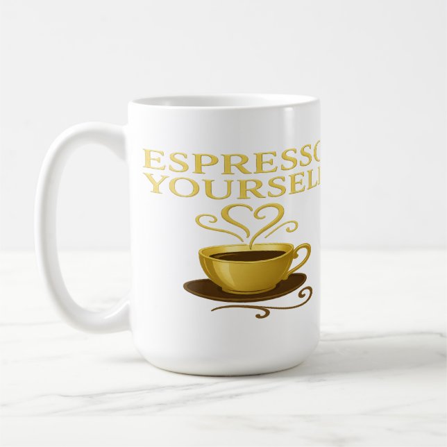 Espresso Yourself – Golden Coffee Cup Edition (Left)