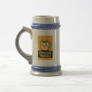 Espresso Yourself – Start Your Day with a Smile Beer Stein