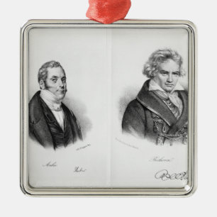 Esprit Auber  and Ludwig van Beethoven Metal Tree Decoration