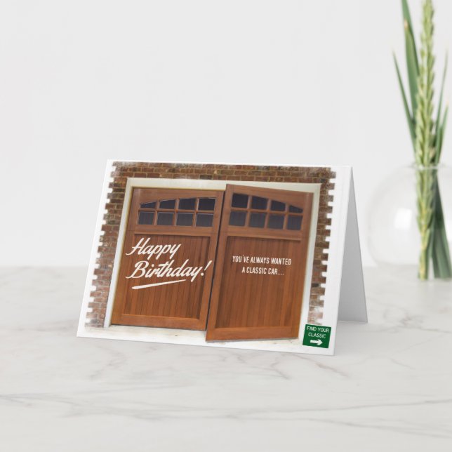 Esprit Classic Car Greetings Card (Front)