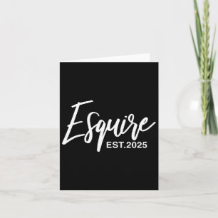 Esquire Est 2025 Future Lawyers Law Student Gradua Card