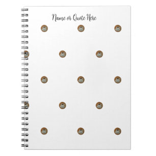 Esresso Coffee Spiral Photo Notebook