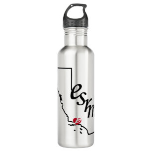 esrm california heart water bottle