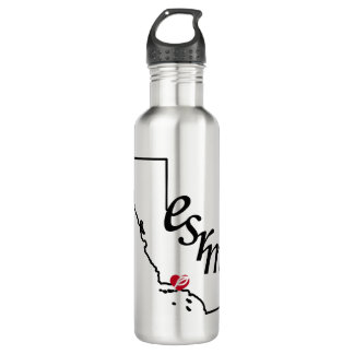 esrm california heart water bottle