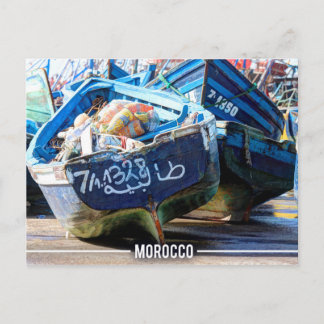 Essaouira - Arabic Boats, Morocco Postcard
