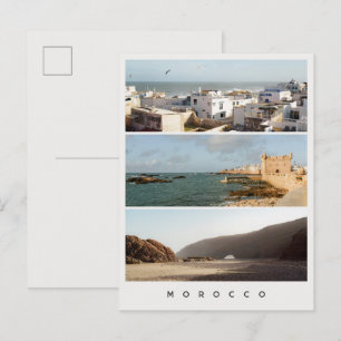 Essaouira & Legzira, Modern Morocco Travel Collage Postcard