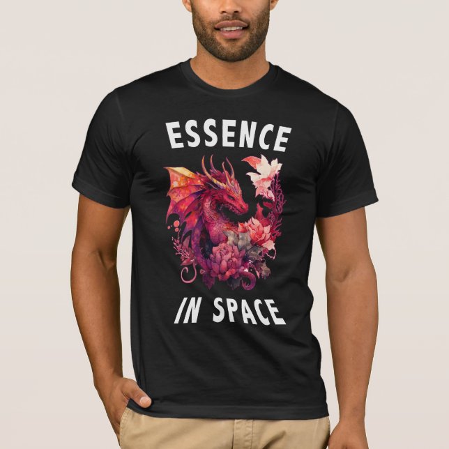 Essence In Space - White Text T-Shirt (Front)