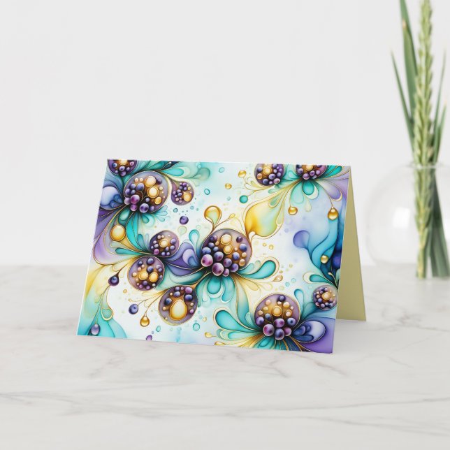 Essence of Blueberry Note Card  (Front)
