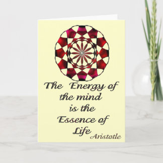 *Essence of Life* -Aristotle Quote Card
