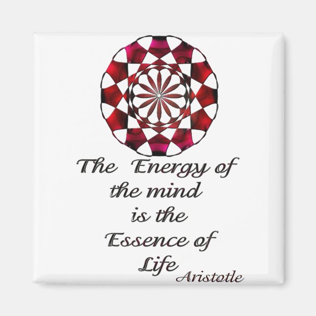 *Essence of Life* -Aristotle Quote Magnet (Front)