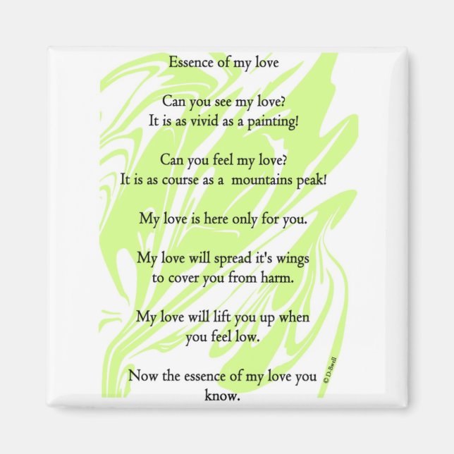 Essence of my love magnet (Front)