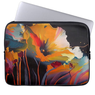 Essence Of The Garden – Abstract Floral Expression Laptop Sleeve