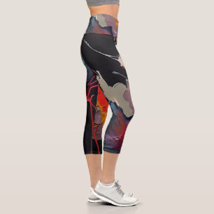 Essence Of The Garden I – Nocturnal Expression Capri Leggings