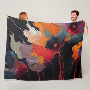 Essence Of The Garden I – Nocturnal Expression Fleece Blanket
