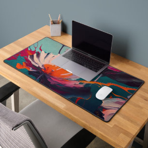 Essence Of The Garden III – Luminous Floral Motion Desk Mat