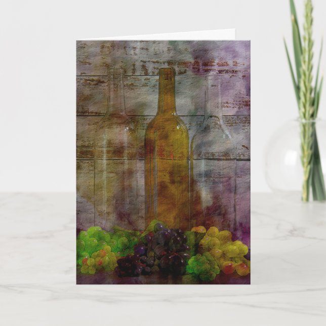 Essence of the Vine Digital Art Greeting Card (Front)