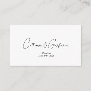 Essential and elegant QRcode wedding details Enclosure Card