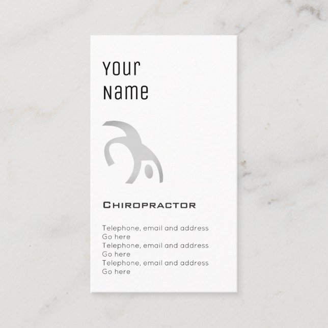 "Essential" Chiropractor Price Cards (Front)