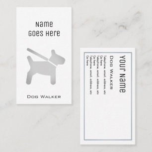 "Essential" Dog Walker Business Cards