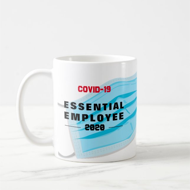 ESSENTIAL EMPLOYEE Covid-19 Keyworker MUG (Left)
