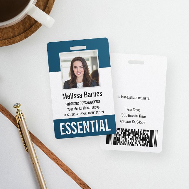 Essential Employee Photo ID Security Badge (Creator Uploaded)