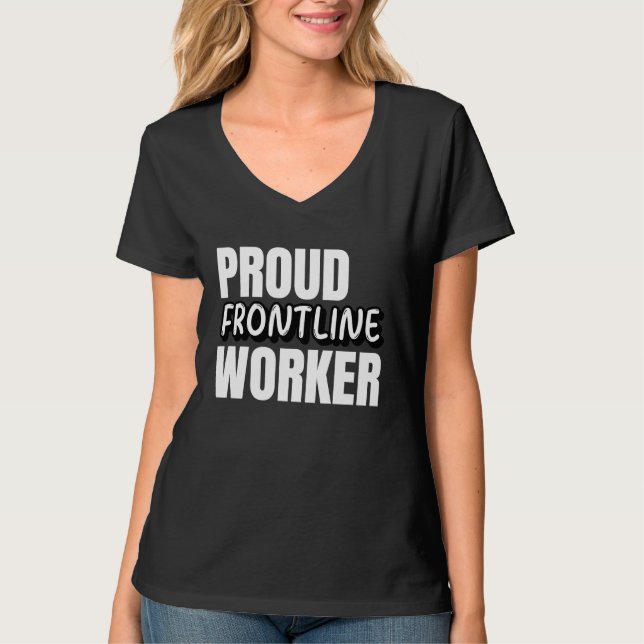 Essential Frontline Workers hero  ideas for her fo T-Shirt (Front)