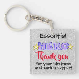 Essential Hero Thank You keychain