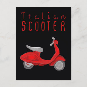 Essential Italy Postcard - Italian Scooter