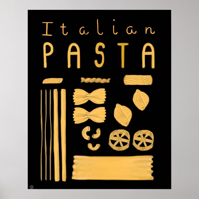 Essential Italy Poster - Italian Pasta (Front)
