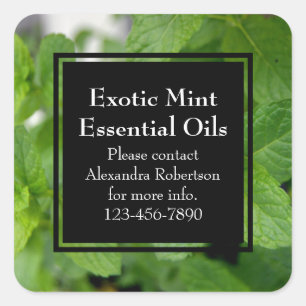 Essential Oil Custom Printed Business Bottle Label