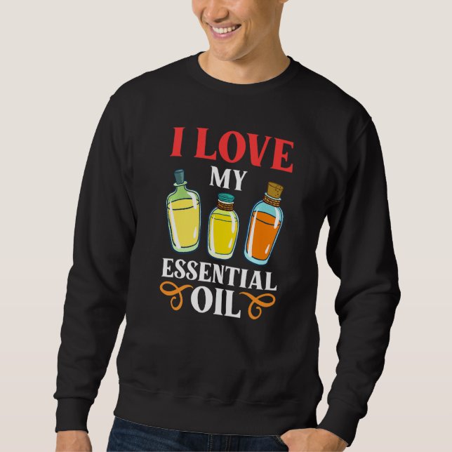Essential Oil Diffuser Peppermint Aromatherapy Bot Sweatshirt (Front)