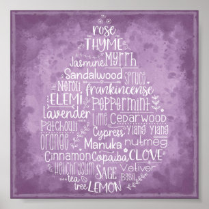 Essential Oil Drop Poster