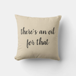 Essential Oil Lover Holistic Health Throw Pillow
