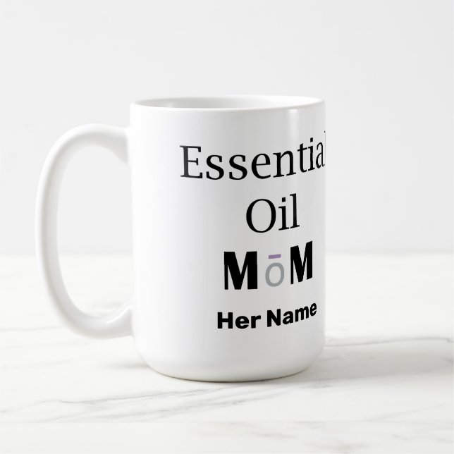 Essential Oil Mum w/ Her Name Coffee Mug (Left)