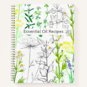 Essential Oil Recipe Aromatherapy Notebook