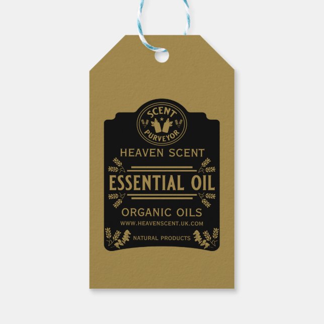 Essential Oil Scents Gift Tags (Back)