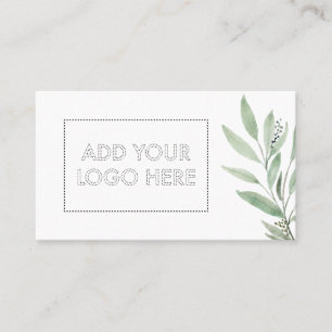 Essential Oils add custom logo green flower beauty Business Card