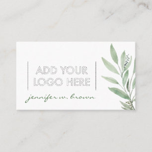 Essential Oils Add your custom logo floral Business Card