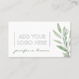 Essential Oils Add your custom logo floral Business Card