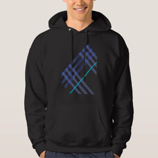 Essential Out Of Box Check Pattern Calm Colours Mi Hoodie (Front)