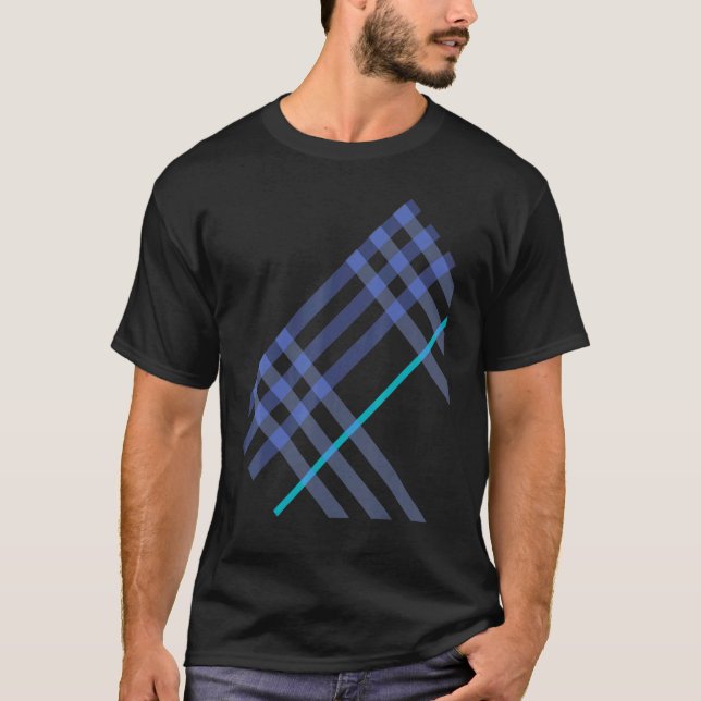 Essential Out Of Box Check Pattern Calm Colours Mi T-Shirt (Front)