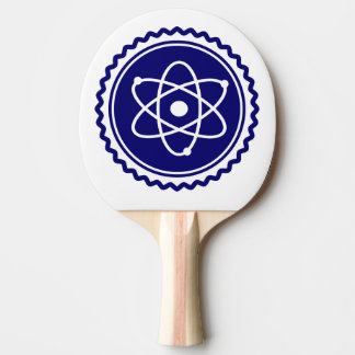Essential Science Blue Atomic Badge Ping Pong Paddle