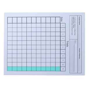 Essential SpEd Tool: Blank Data Sheet (Trials) Notepad