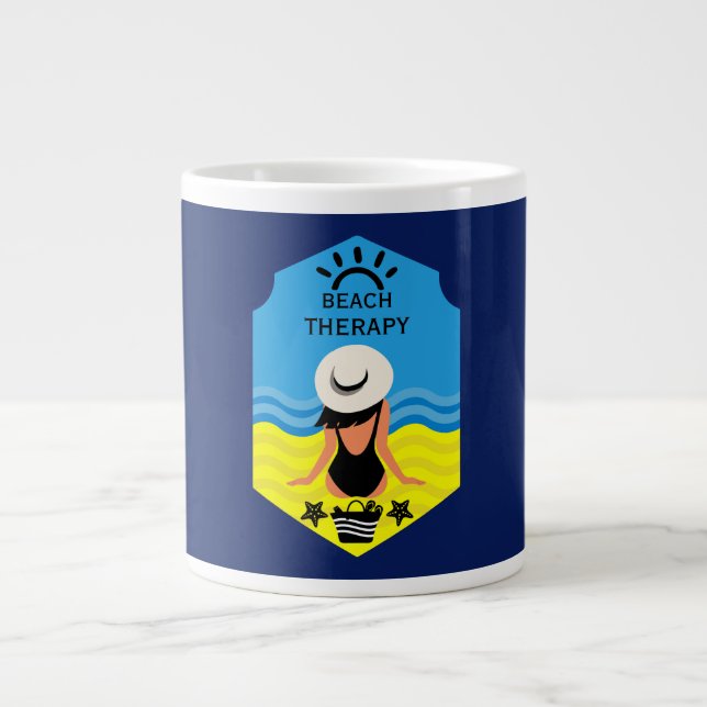 Essential Summer Beach  Large Coffee Mug (Front)