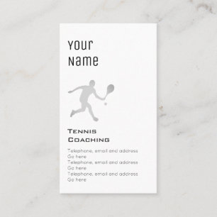 "Essential" Tennis Coaching Price Cards