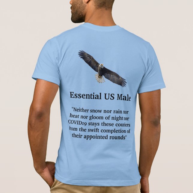Essential US Male T-Shirt (Back)